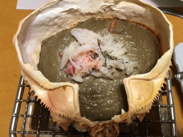 crab meat on top of kani butter